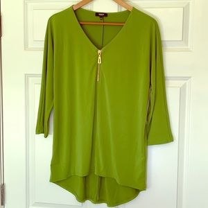 Green 3/4 sleeve shirt